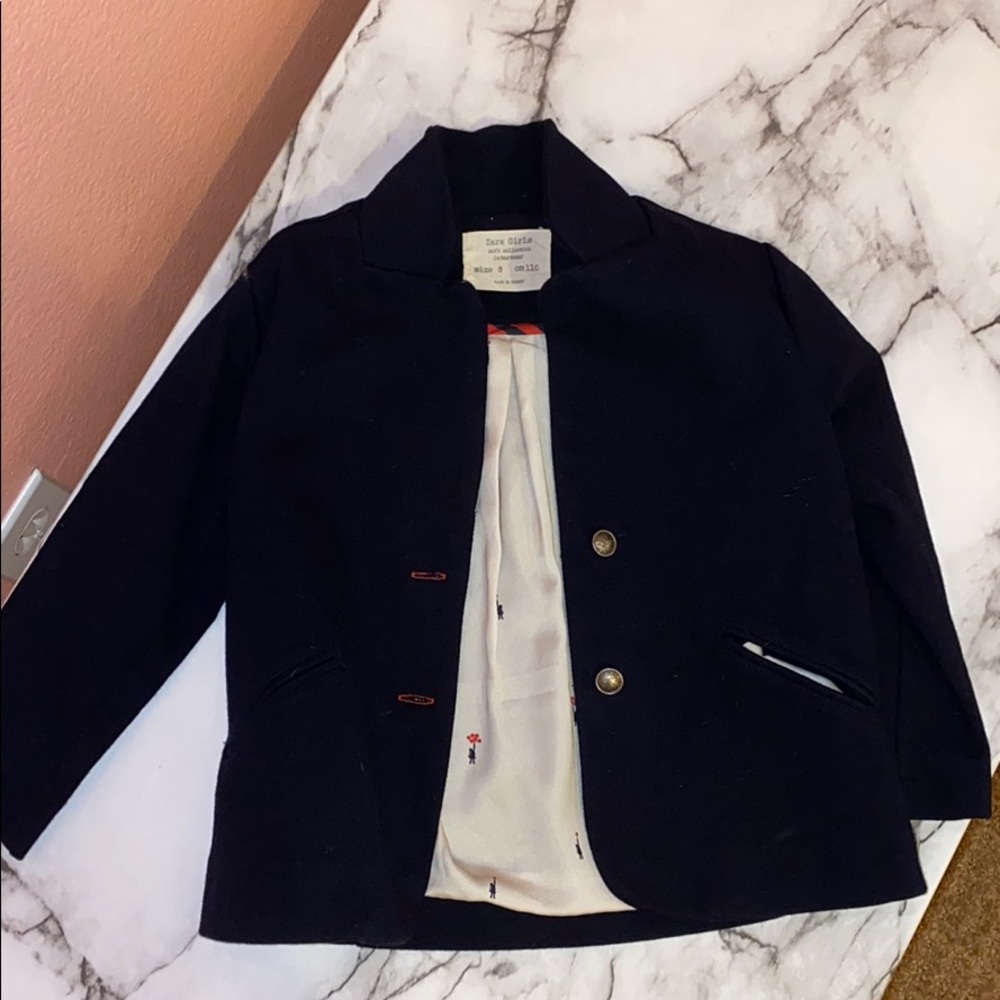 Zara Navy Blue Blazer